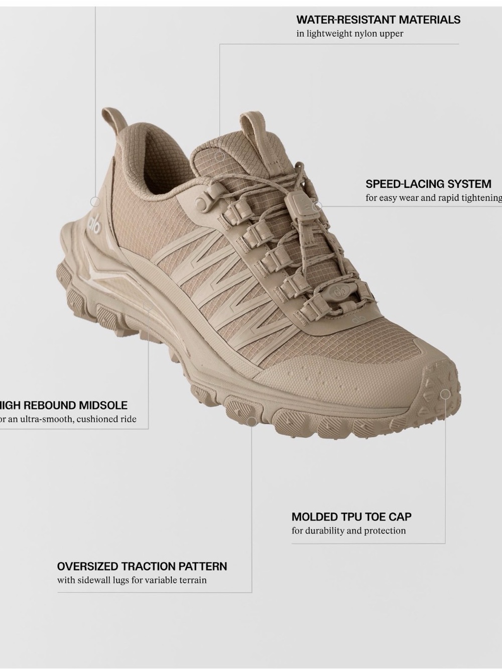 Alo Trail Sneakers Gravel